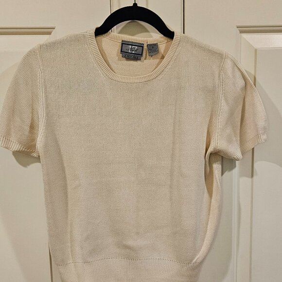 North 17 women's silk short sleeve sweater - Picture 1 of 4